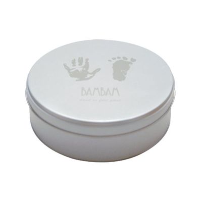 BamBam Doosje Met Hand/Voet Afdruk - Silver