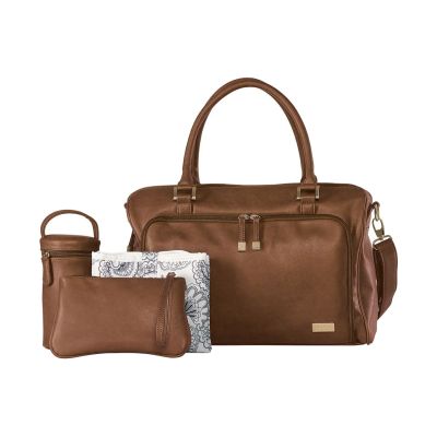 Isoki Double Zip Satchel - Redwood