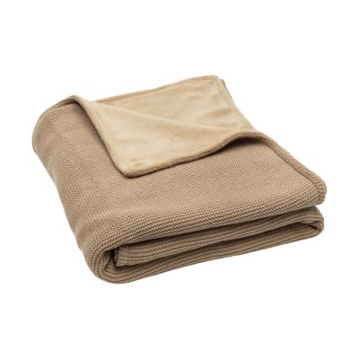 Jollein Basic Knit Wiegdeken - 75 x 100 cm - Fleece - Hazel