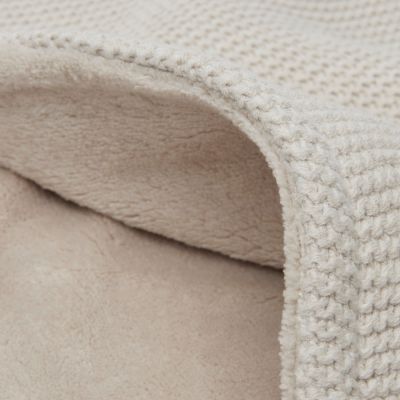 Jollein Ledikantdeken Basic Knit Nougat/Fleece 100 x 150 cm Jollein Ledikantdeken Basic Knit Nougat/Fleece 100 x 150 cm