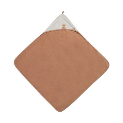 Jollein Badcape Stripe Terry - Badstof - 75x75 cm - Teddy Bear