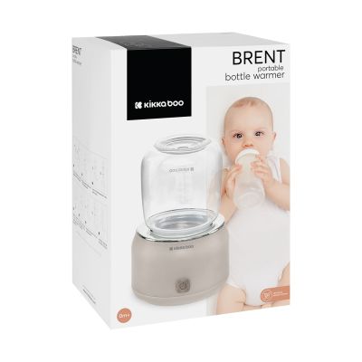 Kikkaboo Brent Draagbare Flessenwarmer - Beige Kikkaboo Brent Draagbare Flessenwarmer - Beige