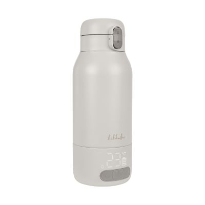 Kikkaboo Draagbare Water- en Melkverwarmer - 500 ml - Beige Kikkaboo Draagbare Water- en Melkverwarmer - 500 ml - Beige