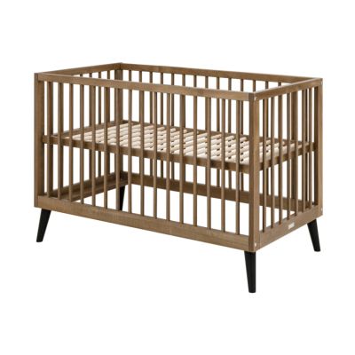 Bopita Ledikant 60 x 120 - Commode - 2‑Deurskast - Zara - Walnoot
