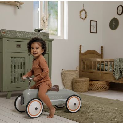 Little Dutch Retro Loopauto Olive Little Dutch Retro Loopauto Olive