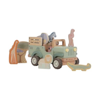 Little Dutch Safari Friends Houten Auto Met Dieren Little Dutch Safari Friends Houten Auto Met Dieren