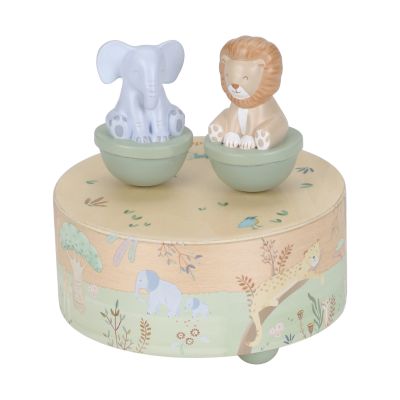 Little Dutch Safari Friends Houten Muziekdoosje