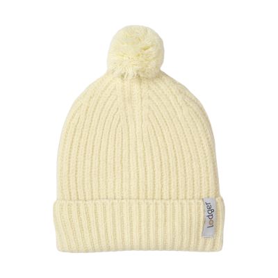 Lodger Muts - 6-12 Mnd - Merinowol - Butter