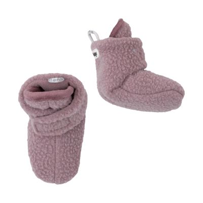 Lodger Slofjes - 6-12 Mnd - Teddy Fleece - Rose Lodger Slofjes - 6-12 Mnd - Teddy Fleece - Rose