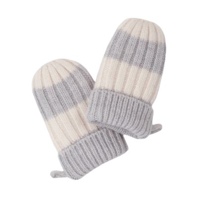Lodger Stripe Wanten - 0-12 Mnd - Merinowol - Storm Lodger Stripe Wanten - 0-12 Mnd - Merinowol - Storm
