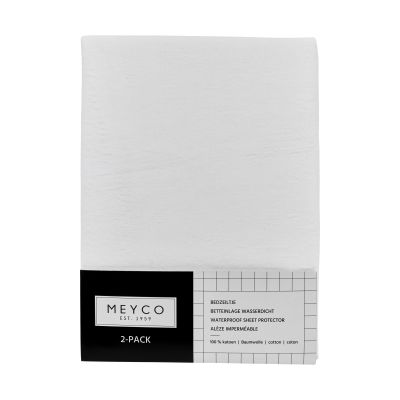 Meyco Baby Bedzeil Wieg - 2 Stuks - 40 x 50 cm - White Meyco Baby Bedzeil Wieg - 2 Stuks - 40 x 50 cm - White