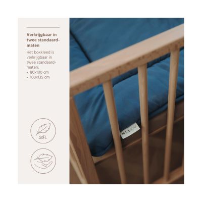 Meyco Baby Parkkleed - 80 x 100 cm - Microvezel - Jeans Blue/Indigo