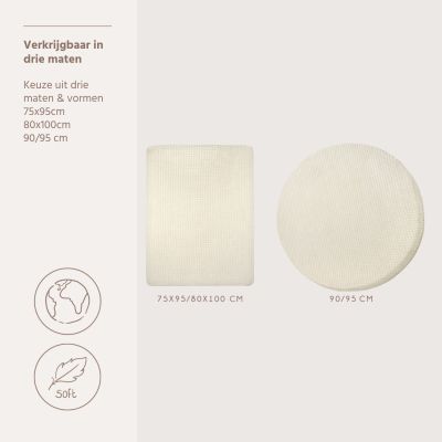 Meyco Deluxe Jacquard Pebble Boxmatrashoeslaken - 75 x 95 cm - Soft Sand Meyco Deluxe Jacquard Pebble Boxmatrashoeslaken - 75 x 95 cm - Soft Sand