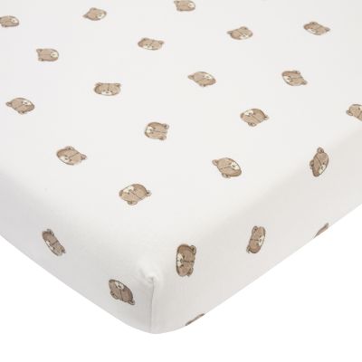 Meyco Bear Hoeslaken - 40 x 80/90 cm - Jersey - Bruin Meyco Bear Hoeslaken - 40 x 80/90 cm - Jersey - Bruin
