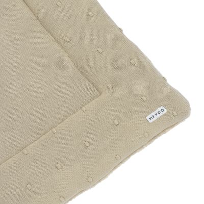 Meyco Boxkleed Mini Knots Sand 77x97cm Meyco Boxkleed Mini Knots Sand 77x97cm