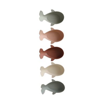 Mushie Walvis Snackbakjes - 5 Stuks - Original