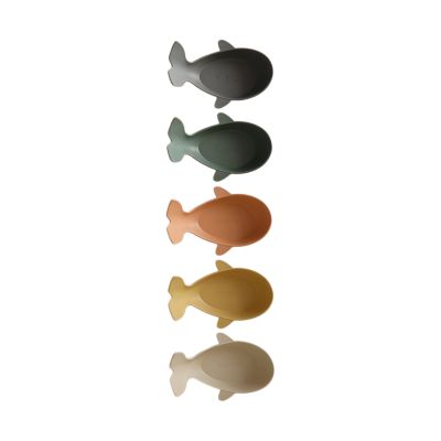 Mushie Walvis Snackbakjes - 5 Stuks - Retro
