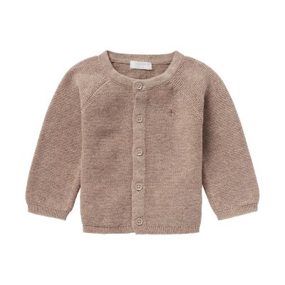 Noppies Vest Knit Naga Taupe Melange maat 56 Noppies Vest Knit Naga Taupe Melange maat 56