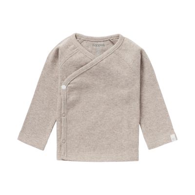 Noppies T-Shirt Overslag Rib Nanyuki Taupe Melange  56