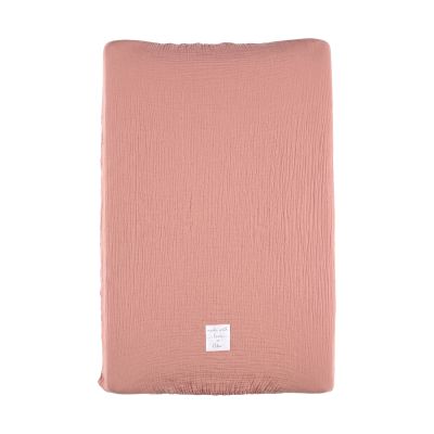 Noukie's Aankleedkussenhoes - 45 x 67 cm - Hydrofiel - Roze Noukie's Aankleedkussenhoes - 45 x 67 cm - Hydrofiel - Roze