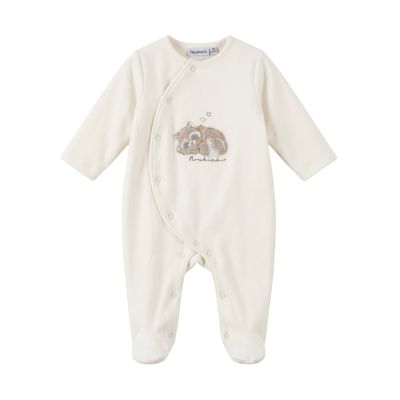 Noukie's Raku Pyjama - Maat 44 - Velours - Ecru Noukie's Raku Pyjama - Maat 44 - Velours - Ecru