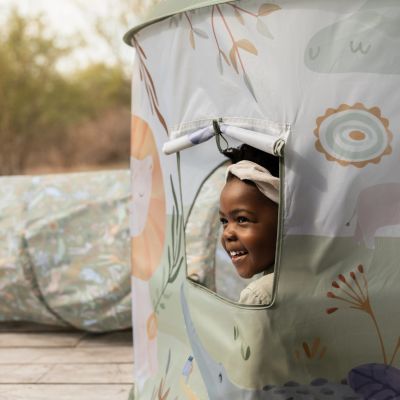 Little Dutch Safari Friends Speeltent Met Kruiptunnel - Groen Little Dutch Safari Friends Speeltent Met Kruiptunnel - Groen