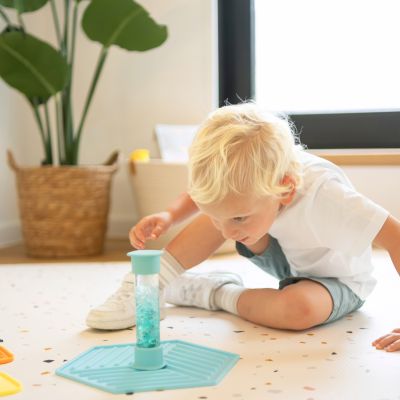 Sense2Play Sensorische Fles - Blauwe Noordpool Sense2Play Sensorische Fles - Blauwe Noordpool