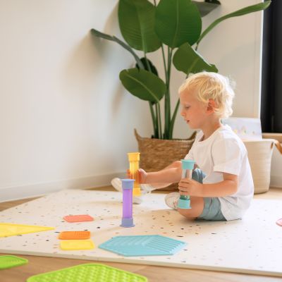 Sense2Play Sensorische Fles - Blauwe Noordpool Sense2Play Sensorische Fles - Blauwe Noordpool