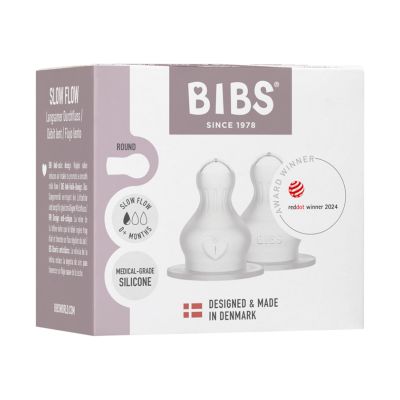 BIBS Flesspeen Rond - Slow Flow - 2 Pack - Silicone