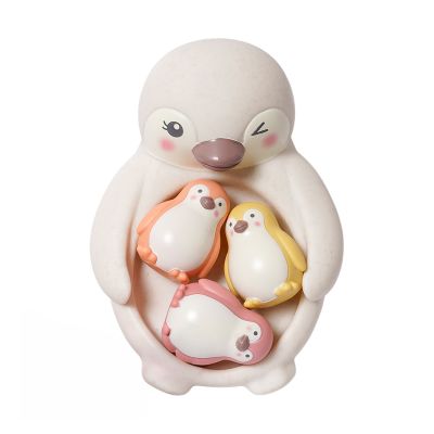 Speelgoedtopdeals Pinguïn Badspeelgoed - 4 Stuks - Bioplastic