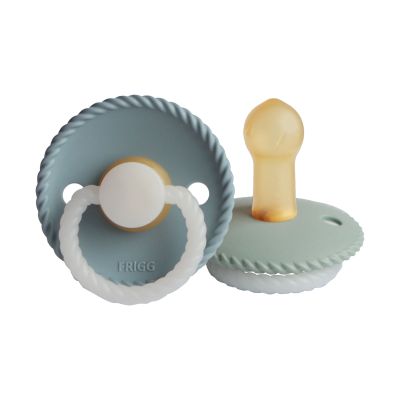 FRIGG Glow In The Dark Rope - Rond - 2 Stuks - 0-6 Mnd - Stone Blue/Sage