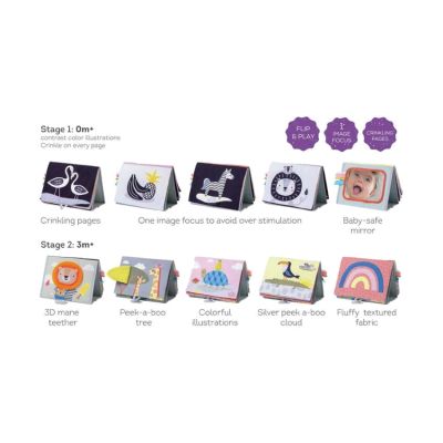 Taf Toys Babyboekje Tummy-Time Savannah Taf Toys Babyboekje Tummy-Time Savannah