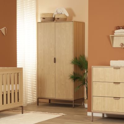 TWF Ledikant 60 x 120 + Commode 3 Laden 1 Deur + Hanglegkast - Java