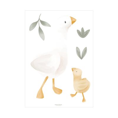 Little Dutch Muurstickers - Little Goose - 3 vellen Little Dutch Muurstickers - Little Goose - 3 vellen