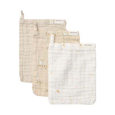 Little Dutch Little Goose Washandjes - 3 Stuks - 21 x 14 cm