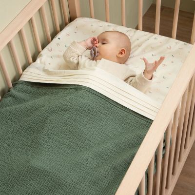 Witlof For Kids Ledikantdeken Tuck-Inn Forest Green Waves 60 x 120 cm Witlof For Kids Ledikantdeken Tuck-Inn Forest Green Waves 60 x 120 cm
