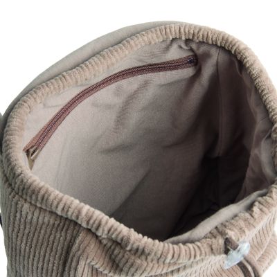 Witlof For Kids Bunny Rugzak - Velvet Rib - Warm Grey