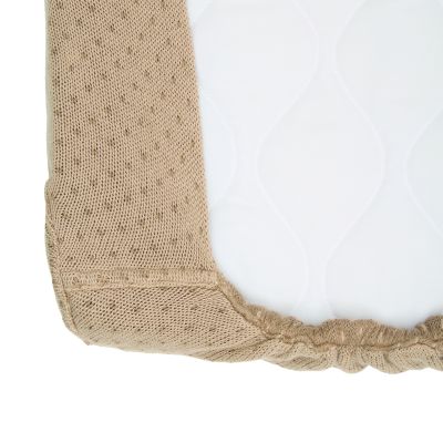 Witlof For Kids Gebreide Deken - 60 x 120 cm - Soft Sand / Urban Taupe
