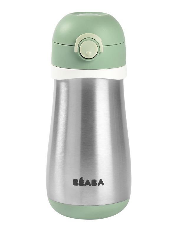 Borraccia Done By Deer Croco 350 Ml - Acciaio Inox, Con Cannuccia, Verde - Foto 12