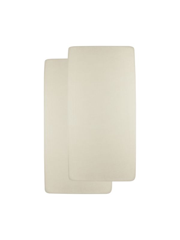 Topmark 2 Hoeslakens cozee wieg - OFF WHITE BEIGE