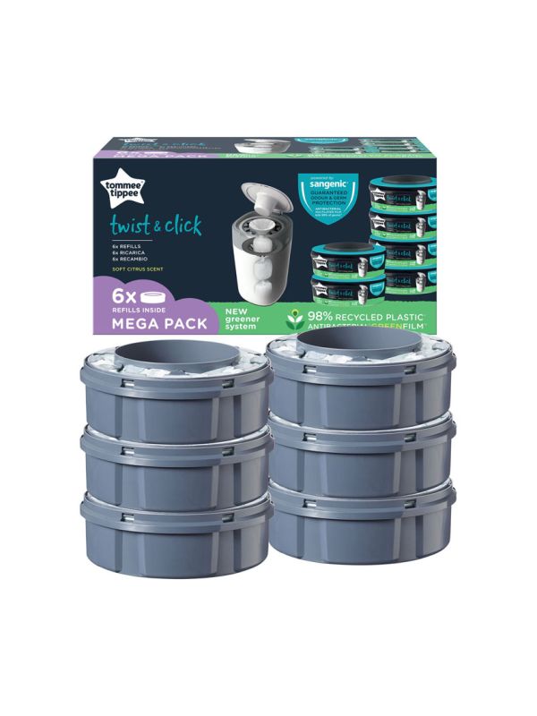 Tommee Tippee Sangenic Navulling Twist & Click Voordeelpak 3 Stuks