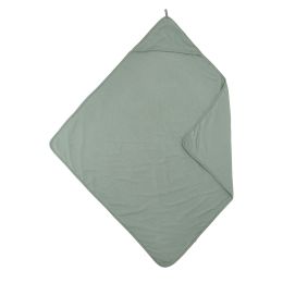 Meyco Basic Badcape - Jersey - Stone Green Meyco Basic Badcape - Jersey - Stone Green