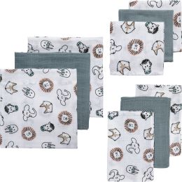 Meyco Starterset Luier - Monddoek - Washand Animal 9-Pack