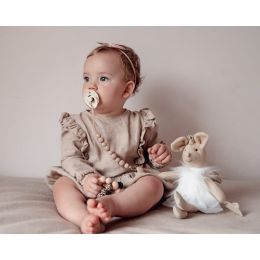 Bibs Fopspeen Round 6-18mnd Ivory/Blush (2 stuks)