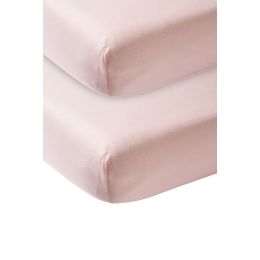 Meyco Juniorhoeslaken Jersey Soft Pink 70x140/150cm 2-Pack