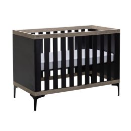 Interbaby Ledikant 60 x 120 Strips Zwart