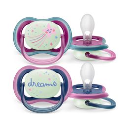 Philips Avent Fopspeen Ultra Air Nighttime Star / Dreams 6-18mnd (2 stuks) SCF376/14

