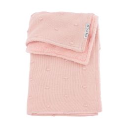 Meyco Wiegdeken Mini Knots Soft Pink Teddy 75x100cm