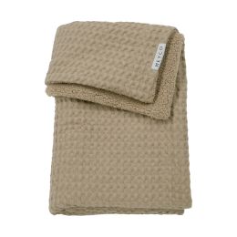 Meyco Baby Ledikantdeken Wafel Teddy Taupe 100 x 150 cm