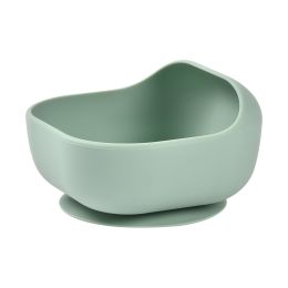 Beaba Siliconen Kom met Zuignap - Sage Green Beaba Siliconen Kom met Zuignap - Sage Green